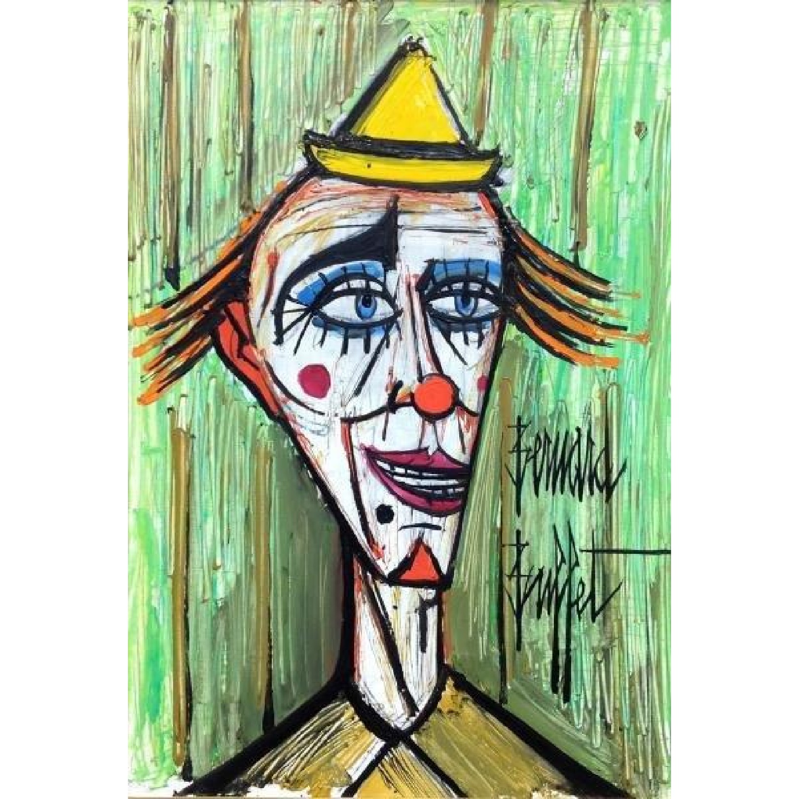 CLOWN RIEUR - BERNARD BUFFET - Galeries Bartoux