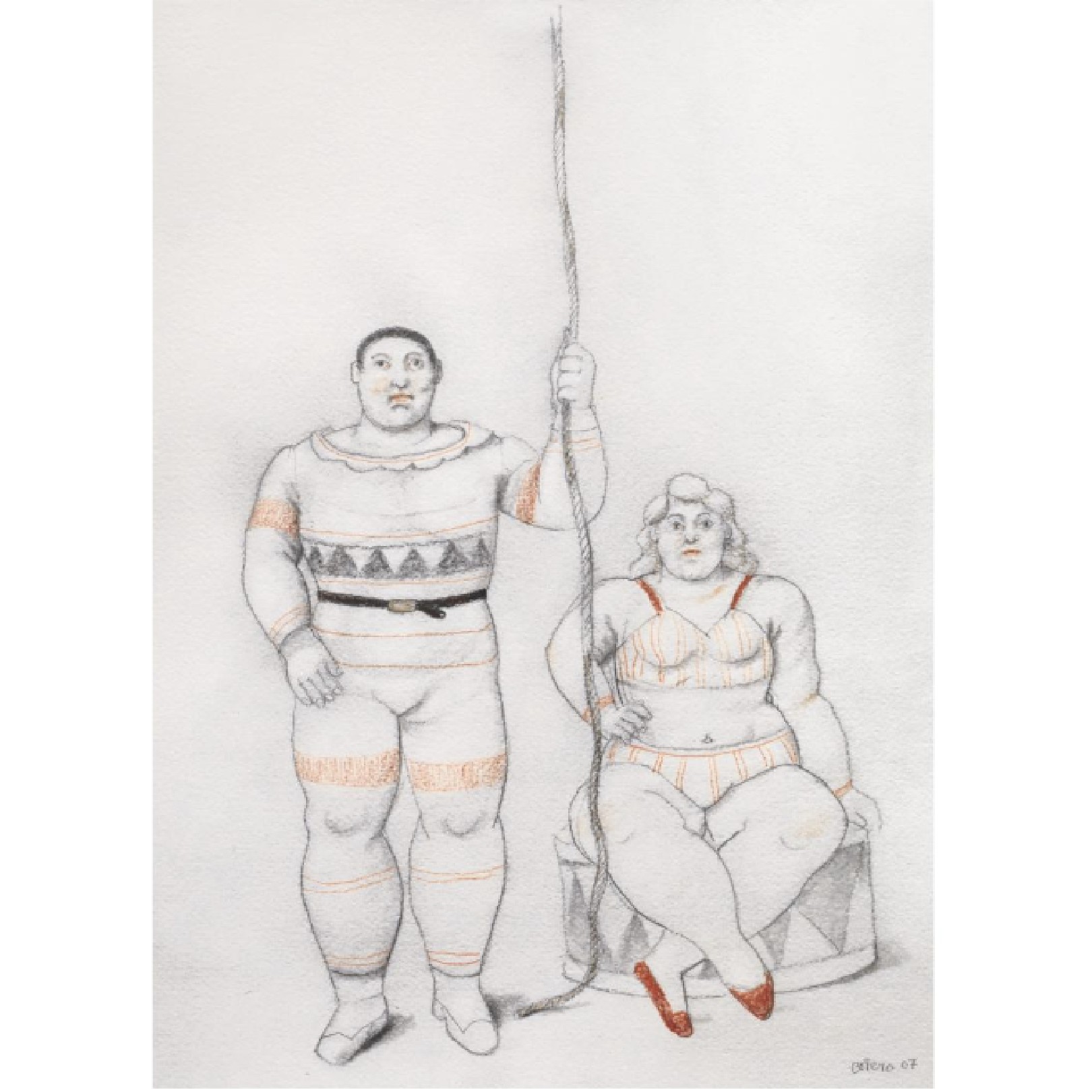 TWO ACROBATS - FERNANDO BOTERO - Galeries Bartoux