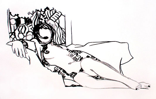 Monica nude with matisse - TOM WESSELMANN - Galeries Bartoux