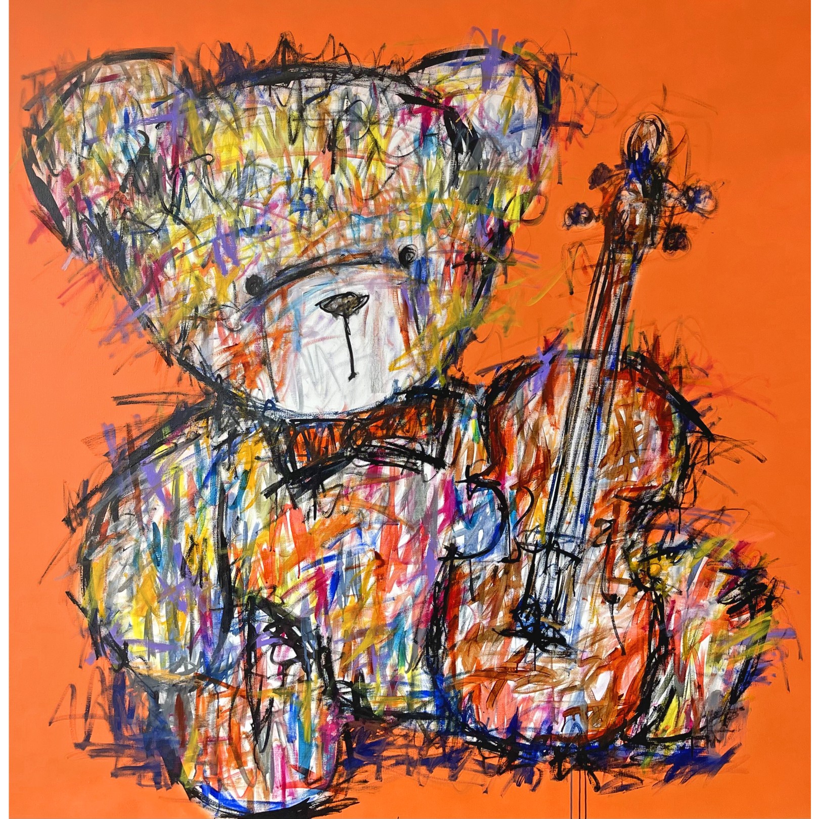 OURSON VIOLON - KIKO - Galeries Bartoux